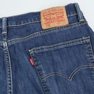 Levi Strauss 513 Slim Fit Jeans‎ Mens W36 L30 Dark Wash Denim Pants